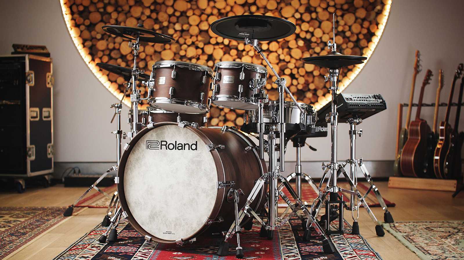 Roland VAD716-SW V-Drum Kit Satin Walnut